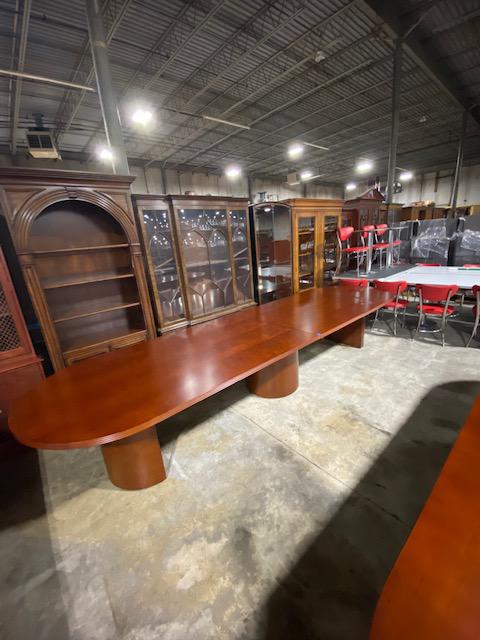 14' Cherry Global Conference Table - click to see full size photo