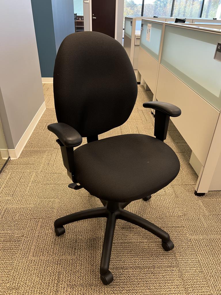 Global Black Task Chairs - click to see full size photo