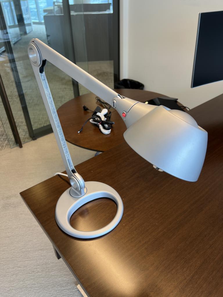 Silver Desk Lamp - click to see full size photo