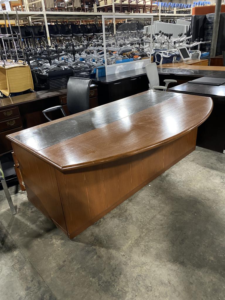 Cherry Bow Front Desk - click to see full size photo