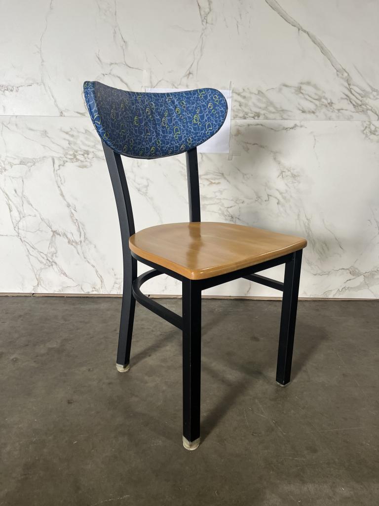 Blue Patterned Chair/ Stools - click to see full size photo