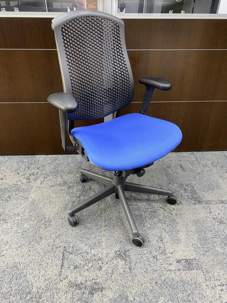 Herman Miller Celle Task Chair- Blue - click to see full size photo