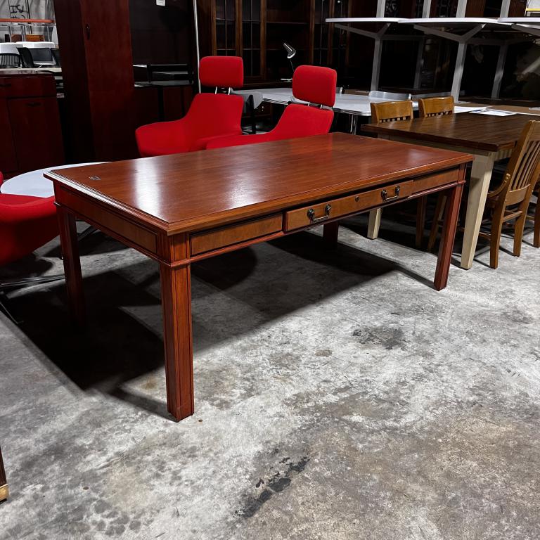 Contemporary Cherry Table Desk - click to see full size photo
