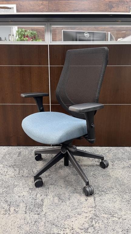 All Seating "You" Light Blue Task Chair - click to see full size photo