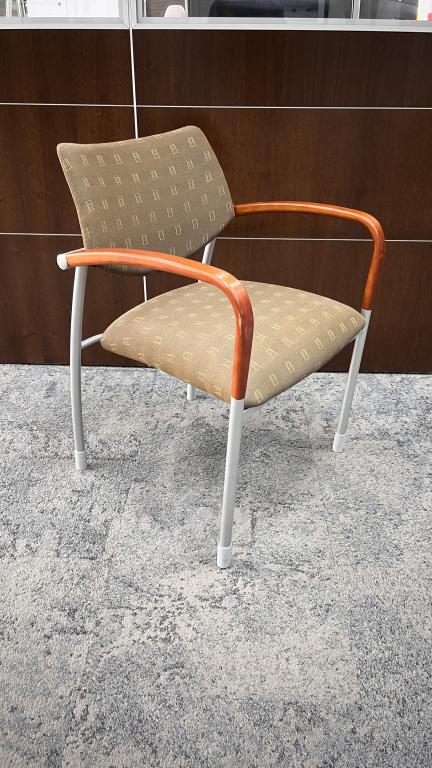 Brown Patterned Side Chairs - click to see full size photo
