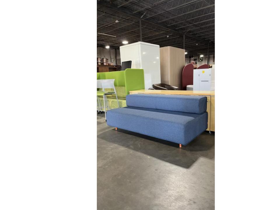 Poppin Navy Blue Sofa - click to see full size photo